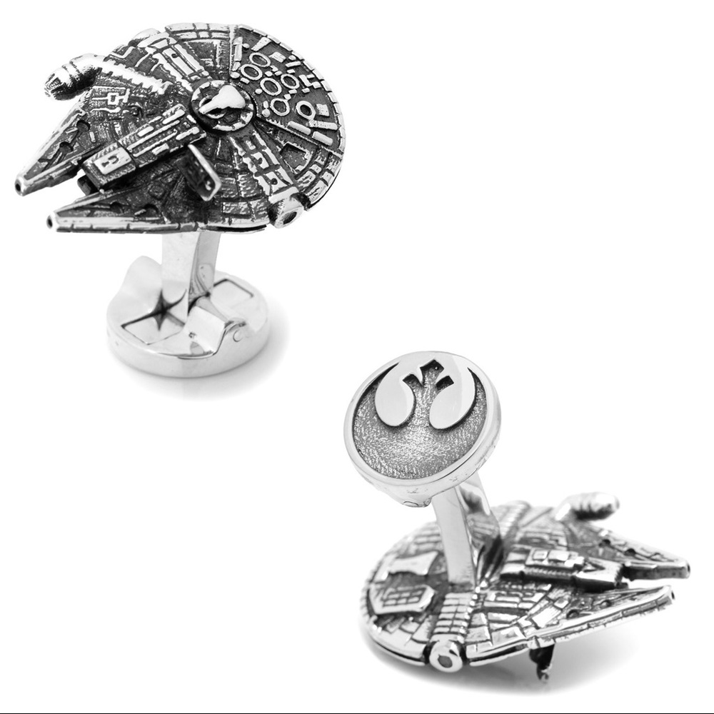 STAR WARS 3D MILLENNIUM FALCON CUFFLINKS